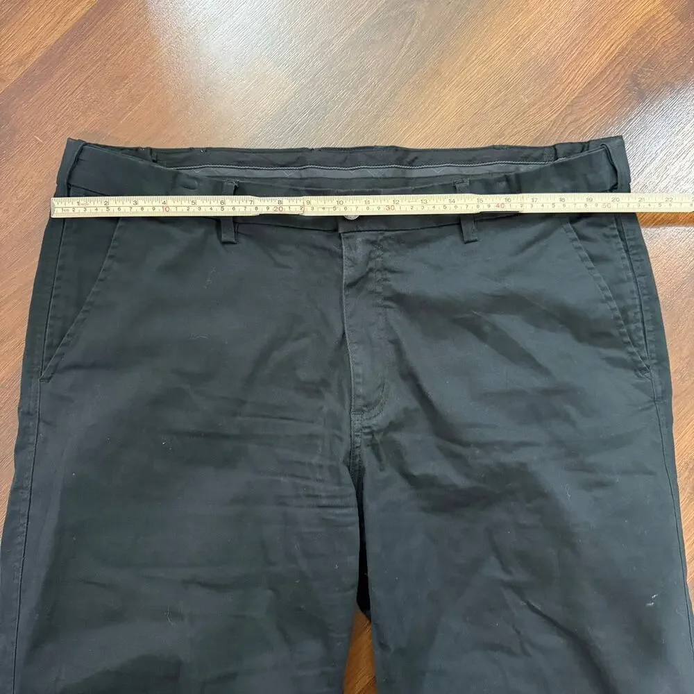 SCOTTeVEST Chino Tech Men's Pants Casual Utility Travel Workwear Black Sz 42x30